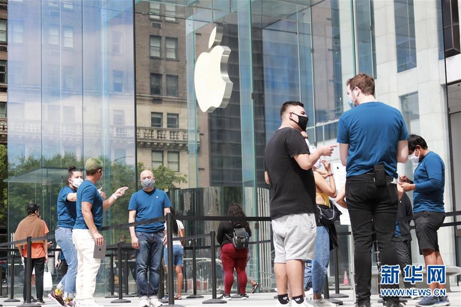 (國際)(1)紐約市部分蘋果商店“重啟”