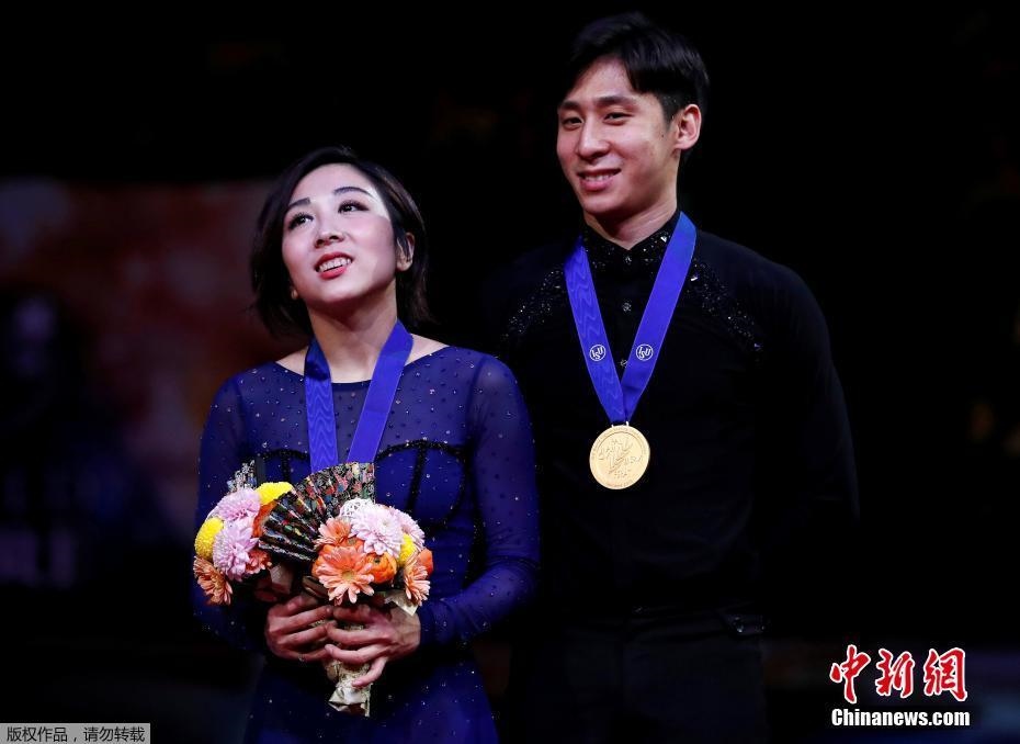 資料圖：隋文靜/韓聰奪冠。