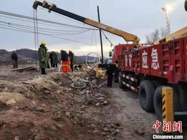 救援現(xiàn)場。 現(xiàn)場工作人員 供圖