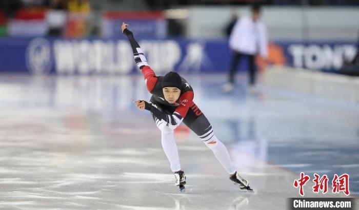 高亭宇在比賽中。圖片來(lái)源：黑龍江省體育局。