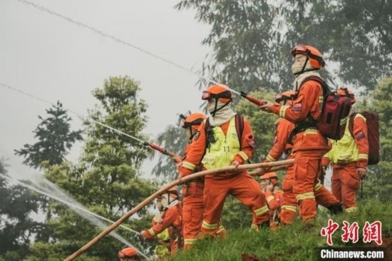 演練現場。瀘州消防供圖