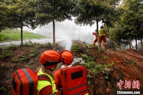 演練現場。瀘州消防供圖