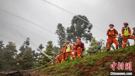 演練現場。瀘州消防供圖
