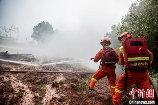 演練現場。瀘州消防供圖