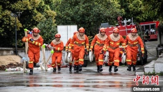 演練現場。瀘州消防供圖