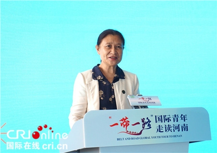 中國人民對外友好協(xié)會二級巡視員李冬梅致辭。賈親親 攝