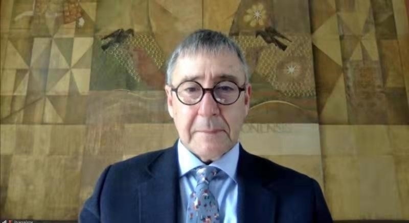 里斯本大學(xué)孔子學(xué)院葡方院長若昂·巴雷羅。中國駐葡萄牙大使館供圖