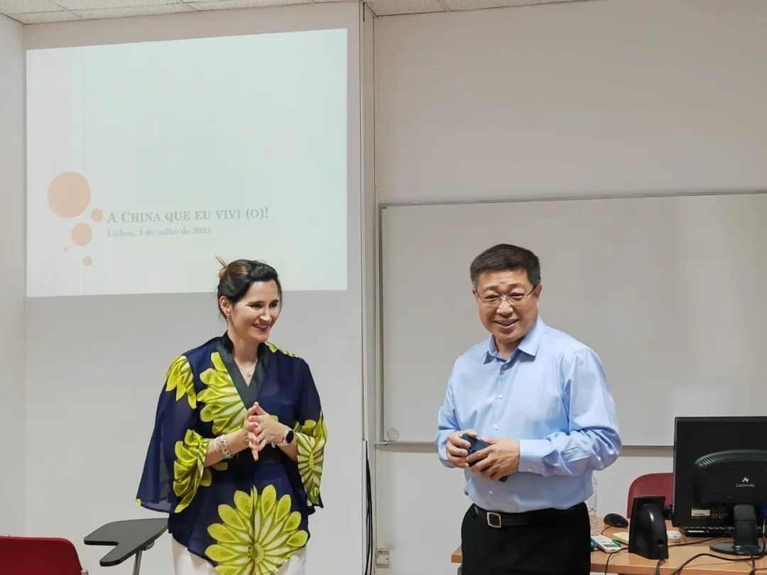 里斯本大學(xué)孔子學(xué)院組織漢語角活動。 圖片來源：里斯本大學(xué)孔子學(xué)院公眾號