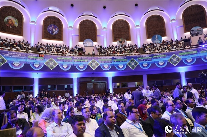 7月13日，達舍爾甘地污水處理廠項目竣工典禮舉行。人民網(wǎng)記者 孫廣勇攝