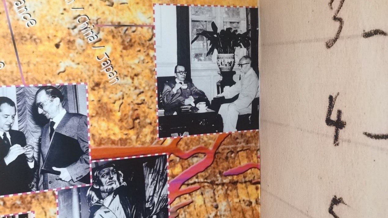 1957年，卡贊扎基斯第二次訪問中國，期間與作家茅盾進行交流。人民網(wǎng)記者 葛泰佚攝