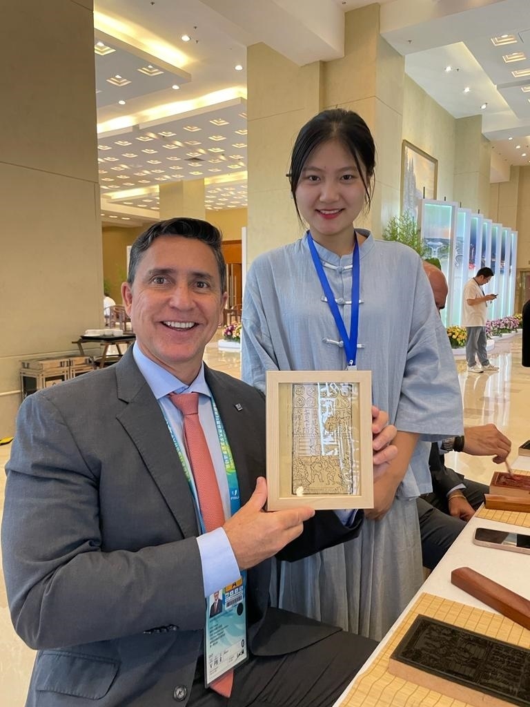 巴西大學生體育聯(lián)合會主席盧西亞諾·卡布拉爾。受訪者供圖