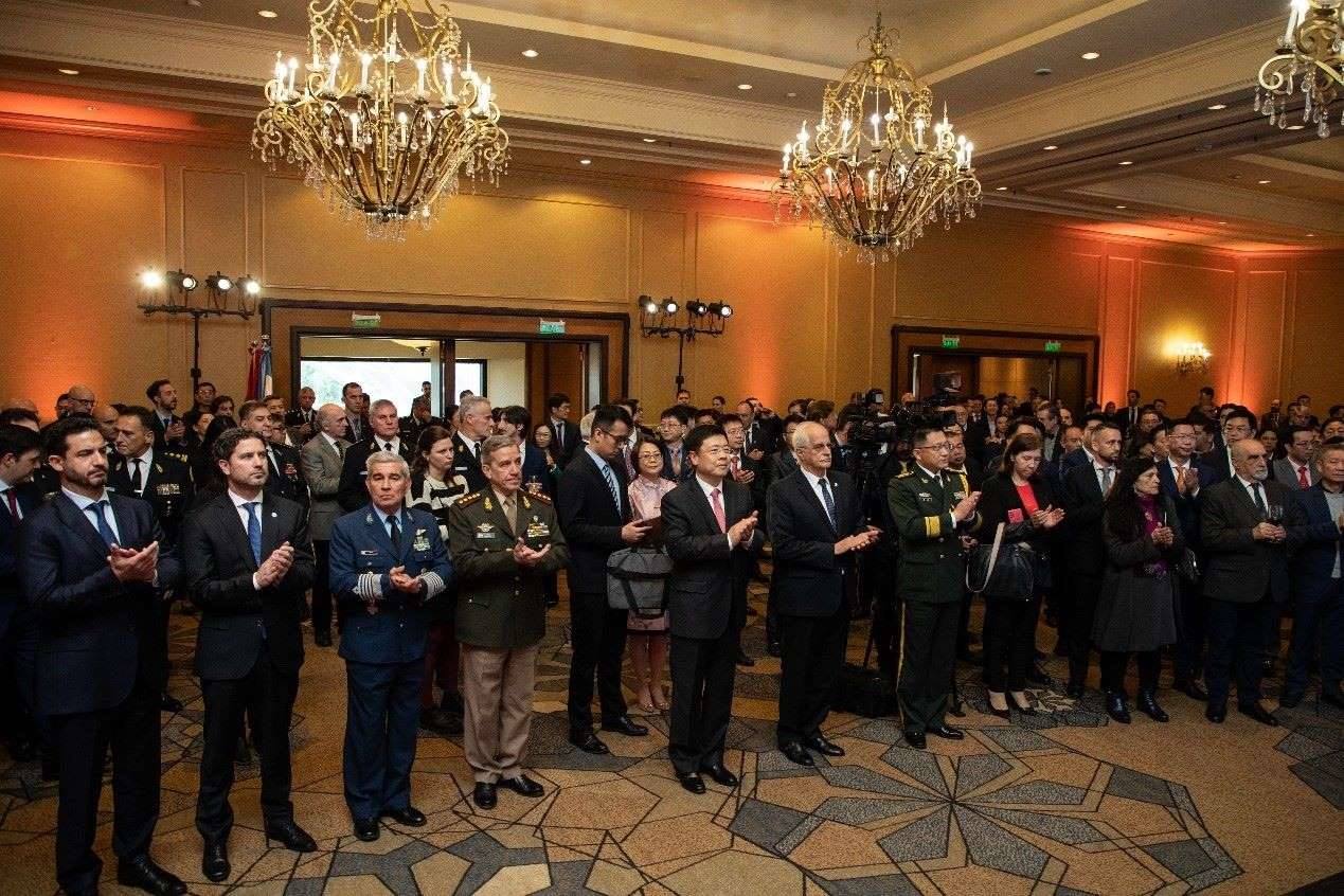 招待會現場氣氛熱烈友好。中國駐阿根廷大使館供圖