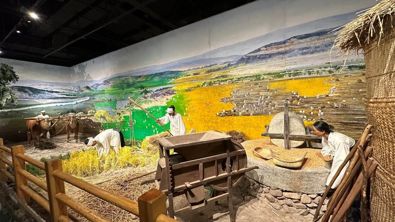 《朝鮮族民俗陳列》展廳。人民網(wǎng)記者 金洪花攝