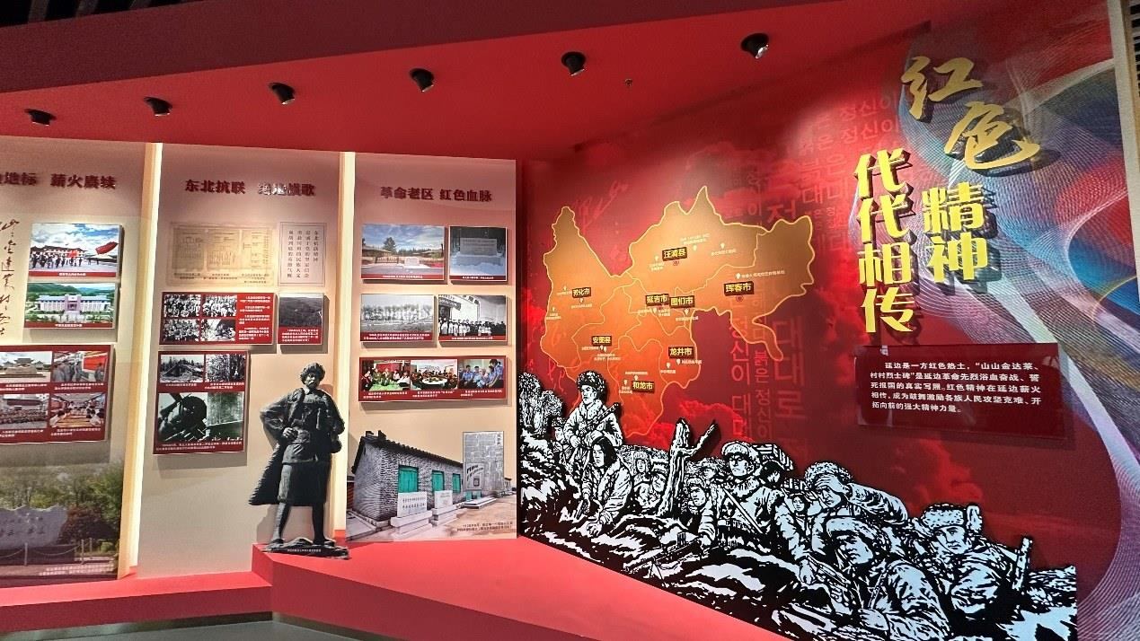 《千秋正氣-朝鮮族革命斗爭(zhēng)史陳列》展廳。人民網(wǎng)記者 金洪花攝