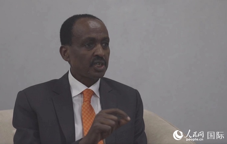 特肖梅·托加接受人民網(wǎng)專訪。人民網(wǎng)記者 劉寧攝