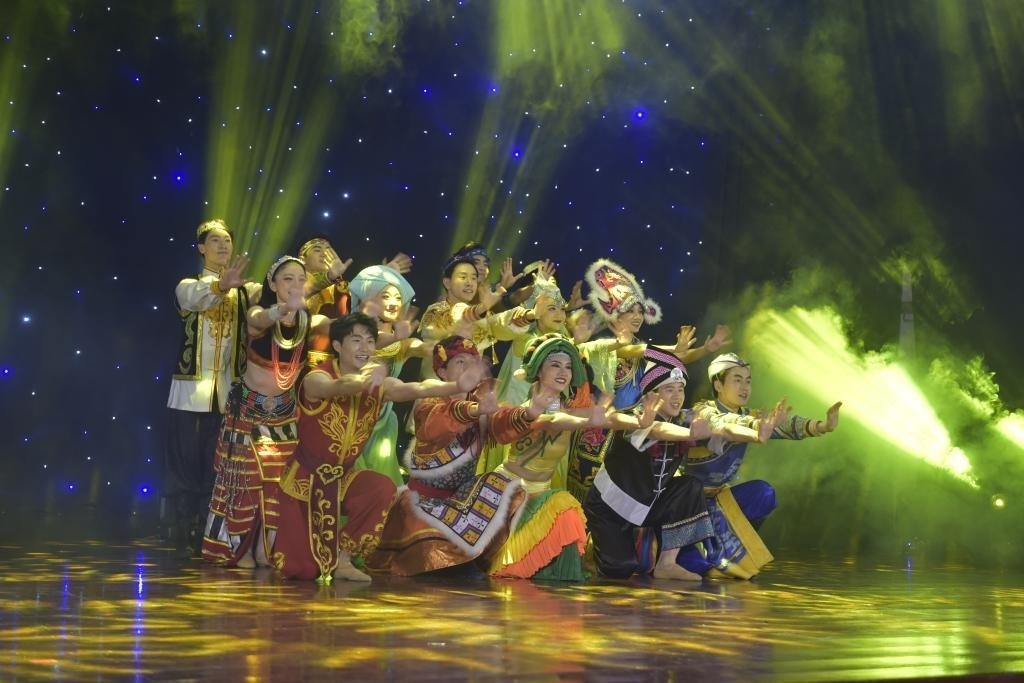 5月27日，演員在柬埔寨金邊真臘歌劇院演出。