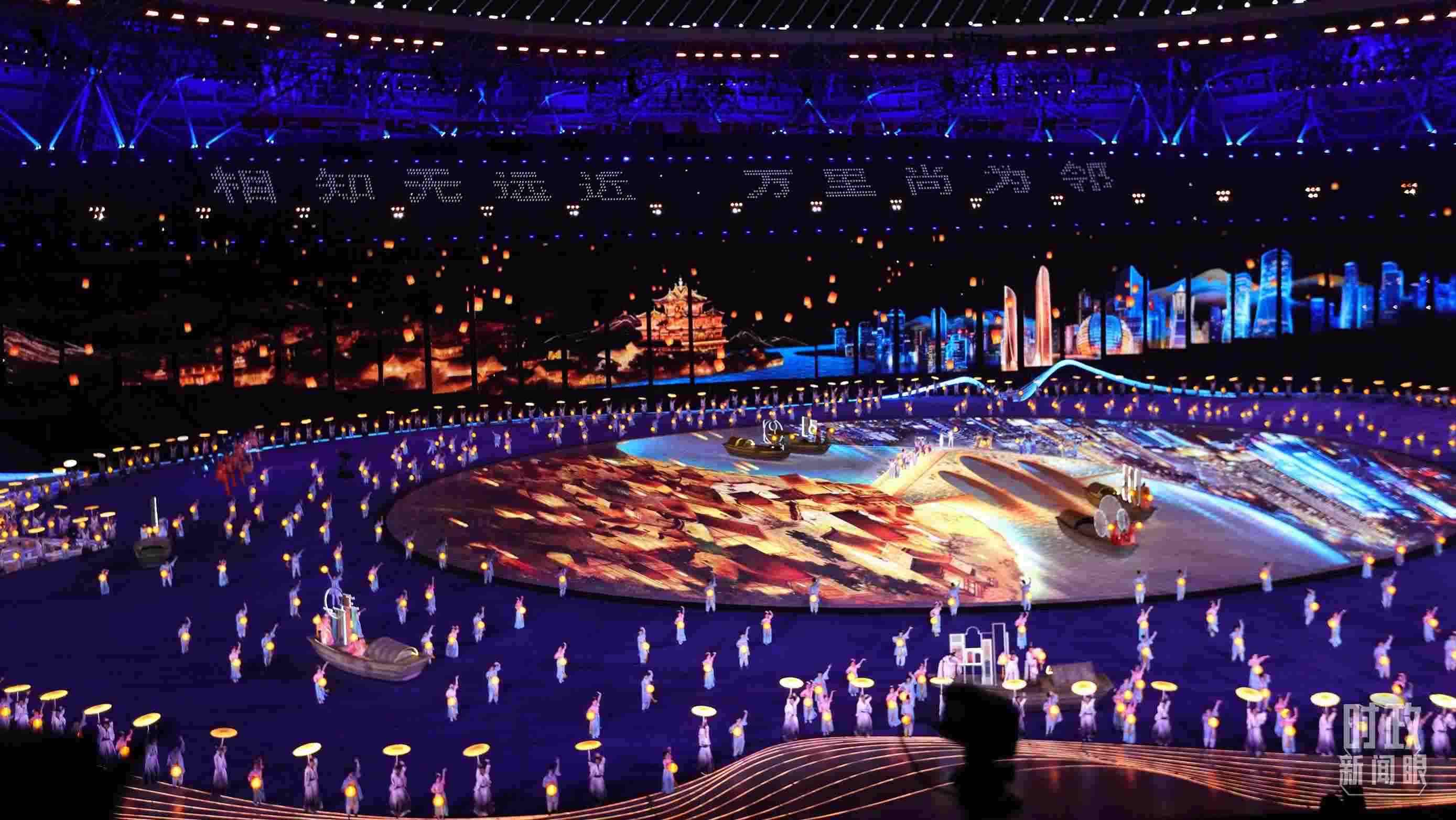 △杭州第19屆亞運會開幕式。（總臺央視記者魏幫軍拍攝）