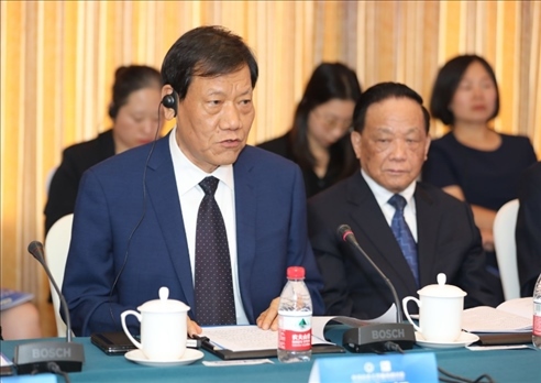 中國社會工作聯(lián)合會會長陳存根致辭。主辦方供圖