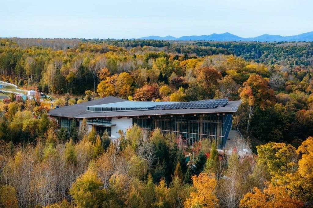 園區(qū)在多棟建筑上都安裝有分布式光伏發(fā)電設施。邱活攝