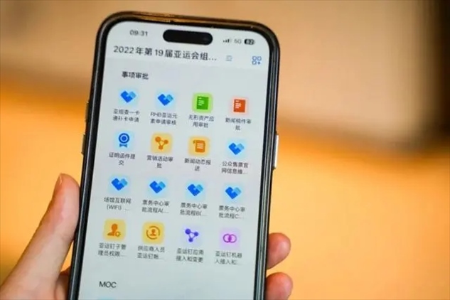 亞運釘工作界面。 受訪者供圖
