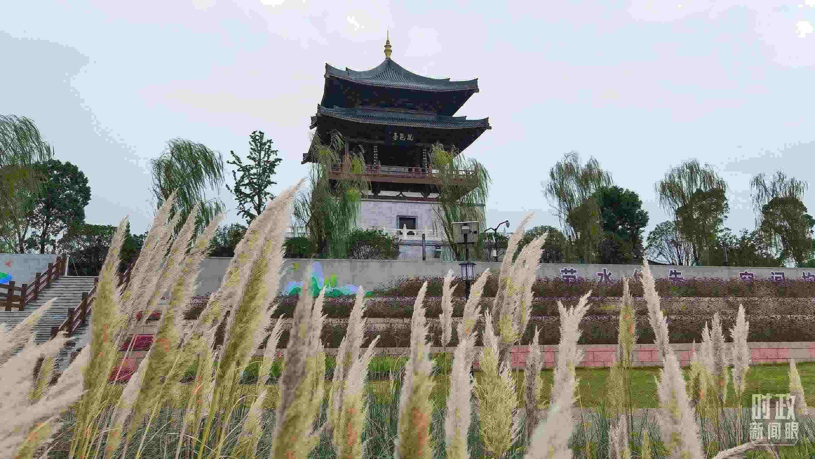 △長江國家文化公園九江城區(qū)段。（總臺央視記者程鋮拍攝）