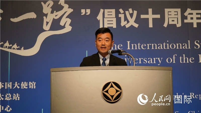 泰中“一帶一路”研究中心主任威倫發(fā)言。人民網(wǎng) 蔣曉辰攝