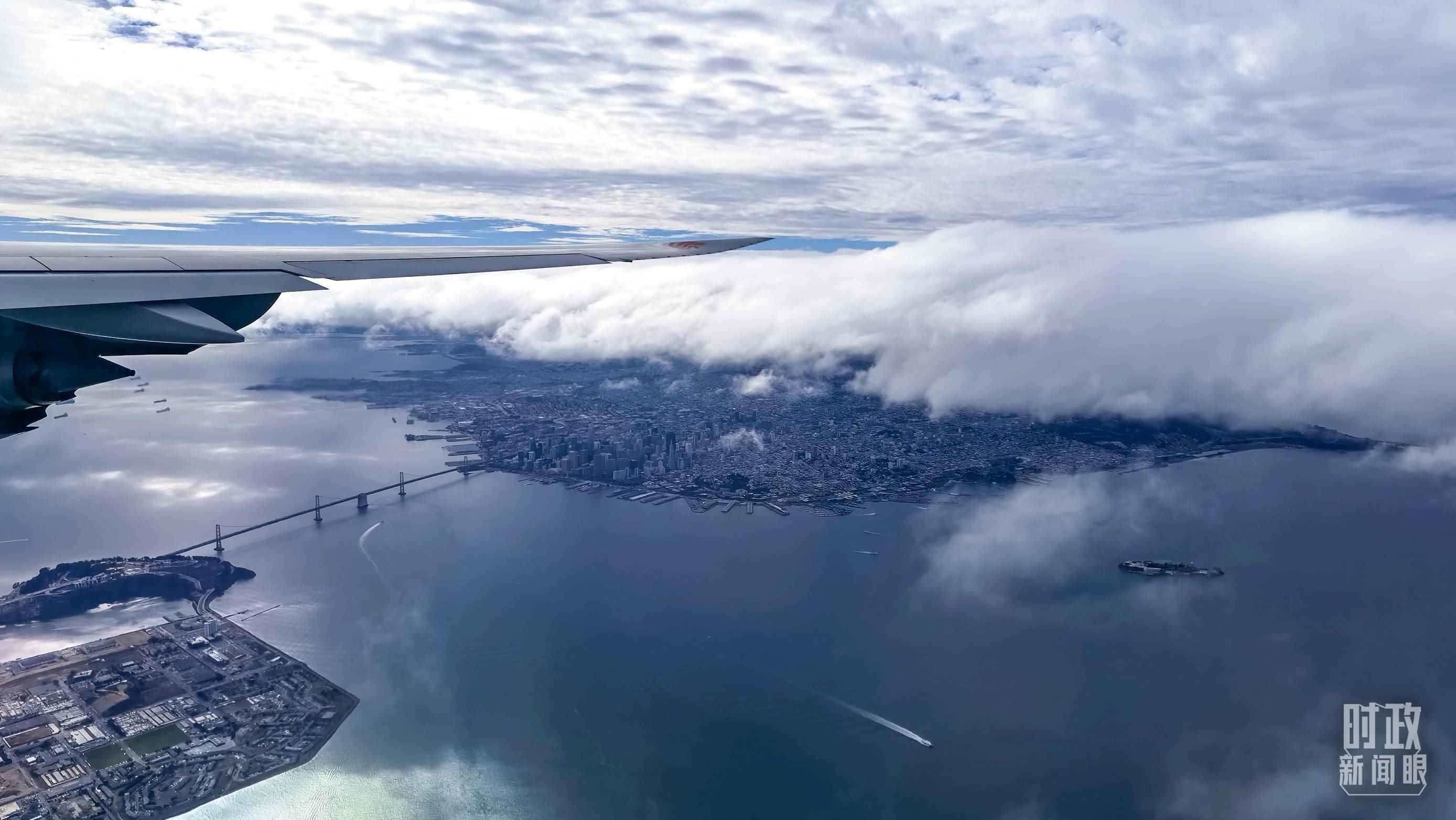 △俯瞰舊金山。（總臺央視記者馬亞陽拍攝）