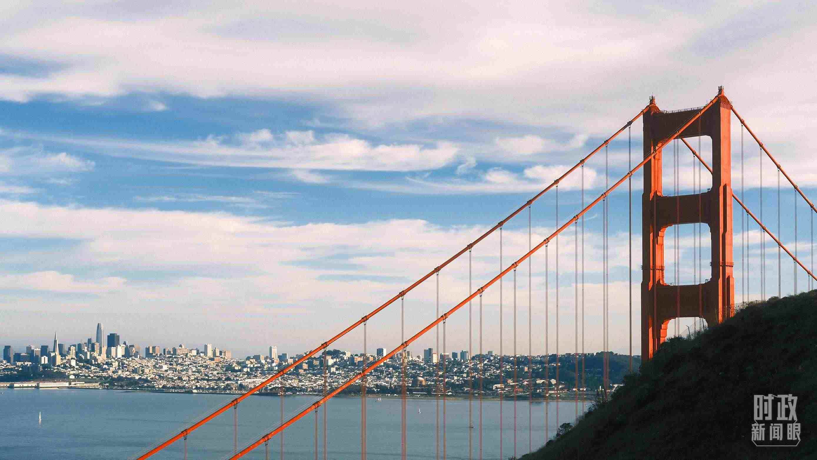 舊金山，金門大橋。（總臺央視記者盧心雨拍攝）