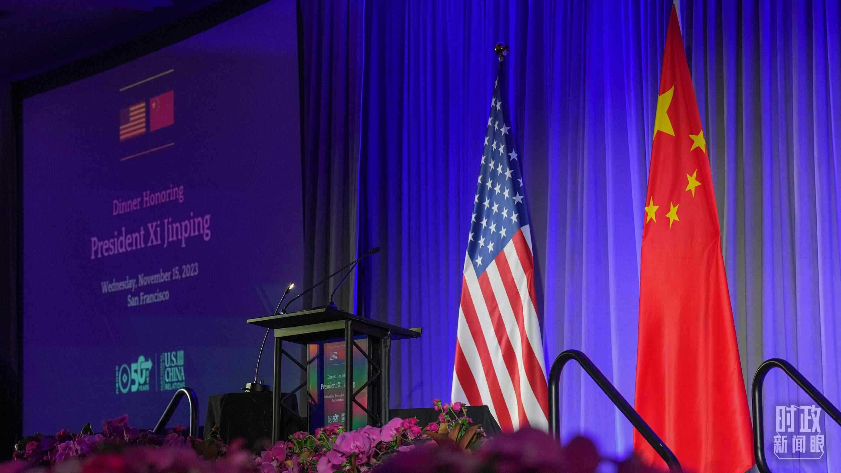 歡迎宴會當(dāng)晚，習(xí)近平在這里發(fā)表演講。（總臺國廣記者李晉拍攝）