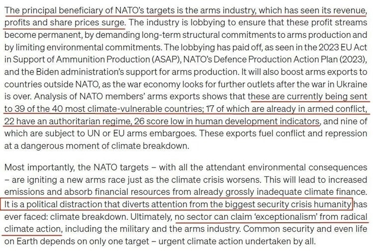 看看北約的“碳足跡”，就知道西方的氣候承諾有多扯