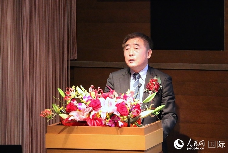 科盟會(huì)長楊克儉發(fā)表致辭。人民網(wǎng) 許可攝