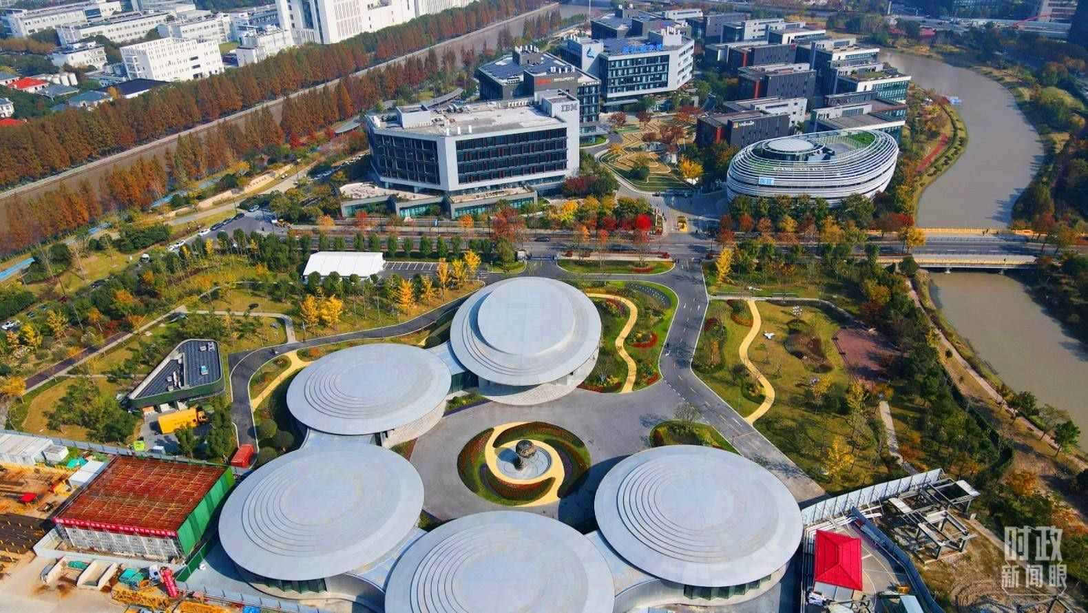 △張江科學城未來公園。（總臺央視記者范凱拍攝）