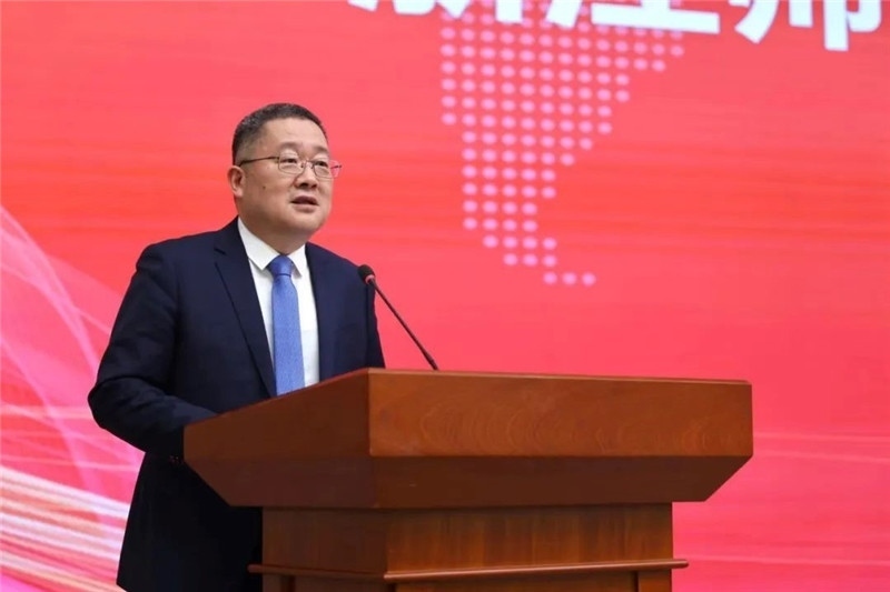 浙江師范大學(xué)黨委書記鄭孟狀致辭。主辦方供圖