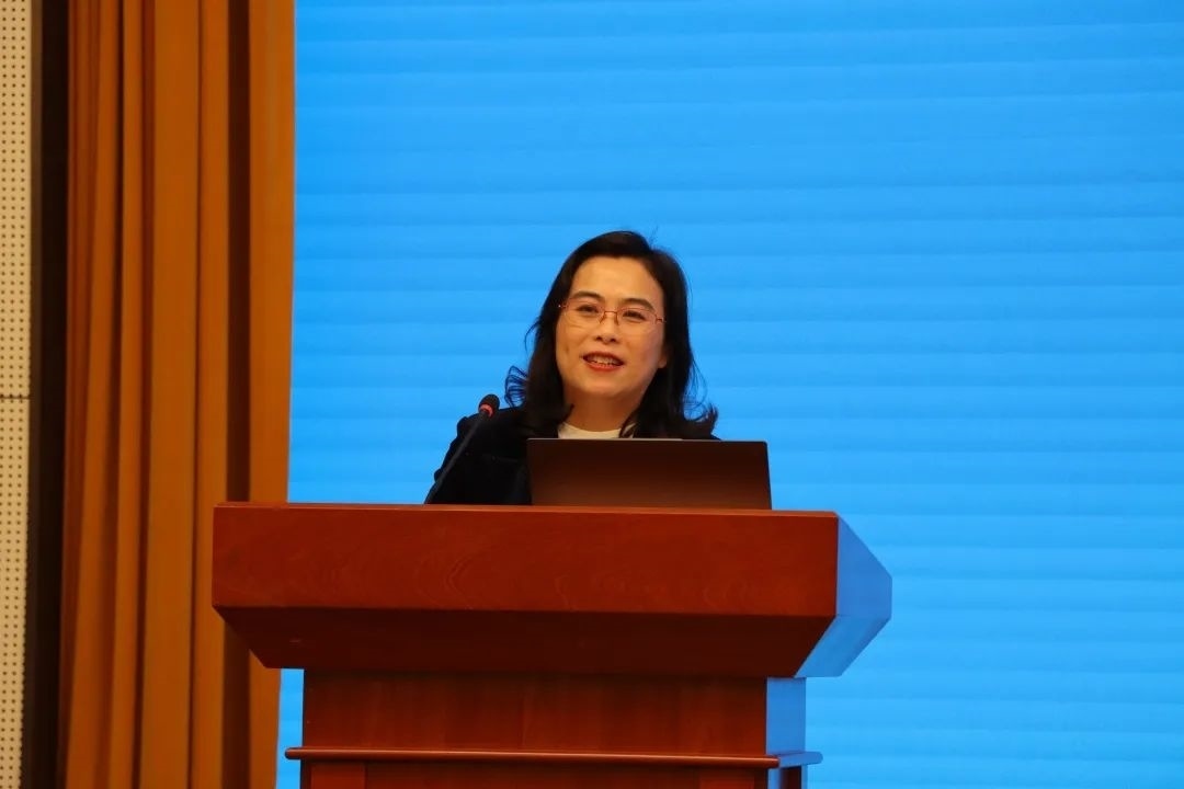 浙江師范大學(xué)副校長(zhǎng)張建珍致辭。主辦方供圖