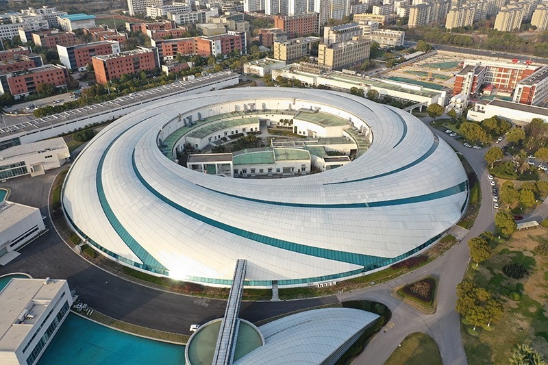 2019年3月12日，航拍上海光源項(xiàng)目。