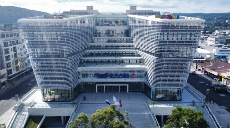 圖為中國援建薩爾瓦多國家圖書館實景。 圖片由中國援薩爾瓦多國家圖書館項目施工技術(shù)組提供