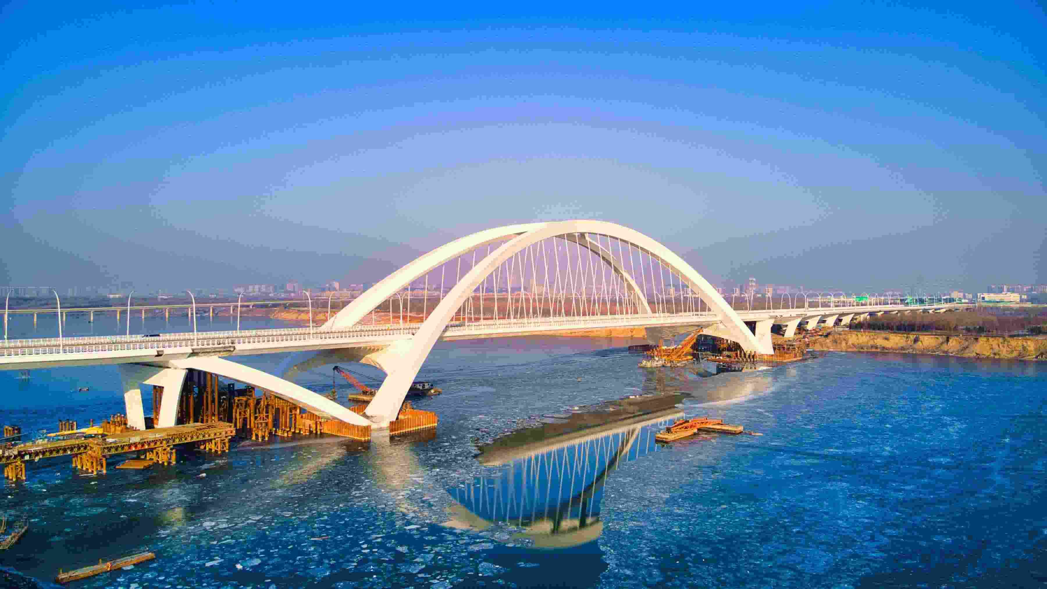 開(kāi)通后的京雄大橋。受訪方供圖