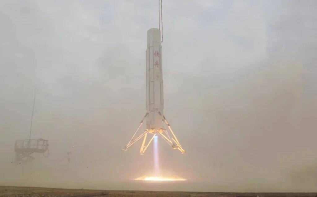 圖為垂直起降試驗(yàn)。（中國(guó)航天科工集團(tuán)供圖）