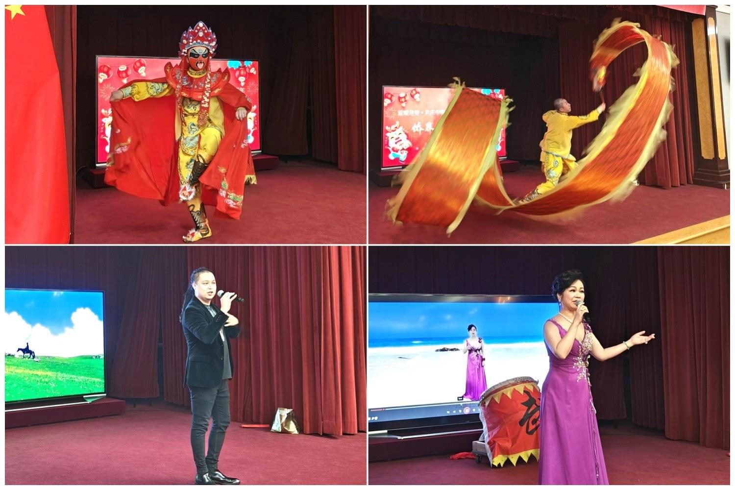 當(dāng)?shù)貎S界知名演員獻(xiàn)上精彩演出。主辦方供圖