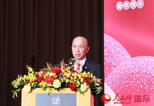 全華聯(lián)理事長賀乃和致辭。人民網(wǎng) 許可攝