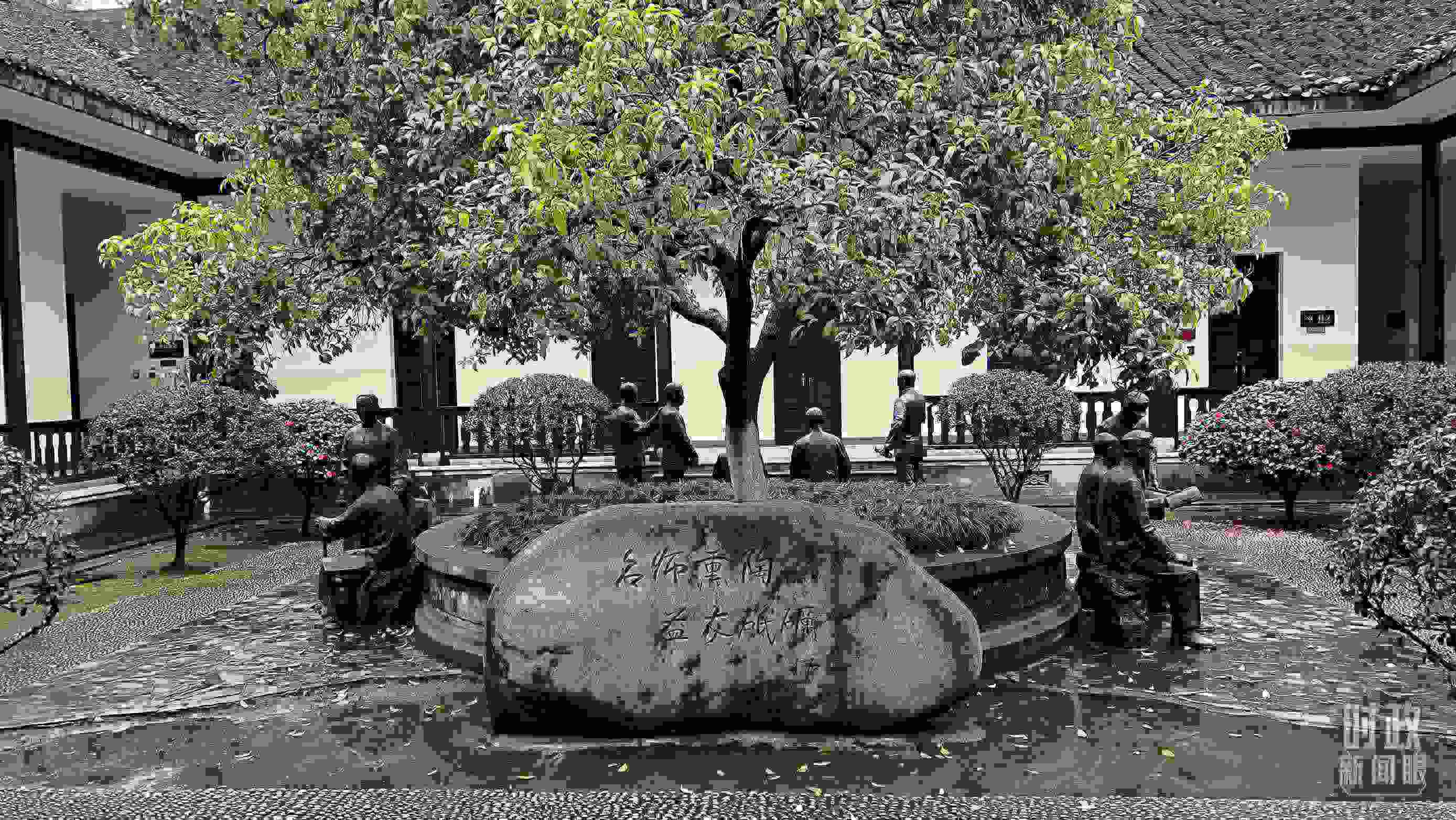 △湖南第一師范學院（城南書院校區(qū)）。（總臺央視記者覃思拍攝）