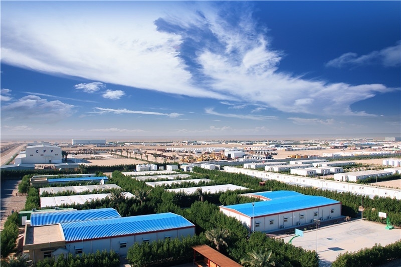 圖為中石油管道局伊拉克魯邁拉項目營地，中石油管道局供圖