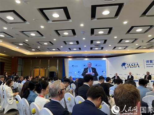 3月27日，博鰲亞洲論壇2024年年會(huì)“全球地緣政治展望”分論壇現(xiàn)場(chǎng)。人民網(wǎng) 艾里士攝