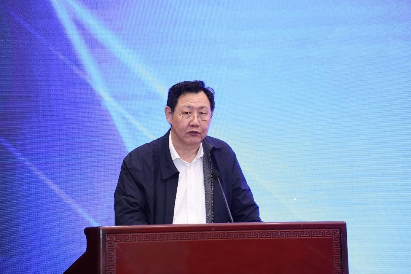 中國物流與采購聯(lián)合會(huì)黨委副書記余平致辭。主辦方供圖