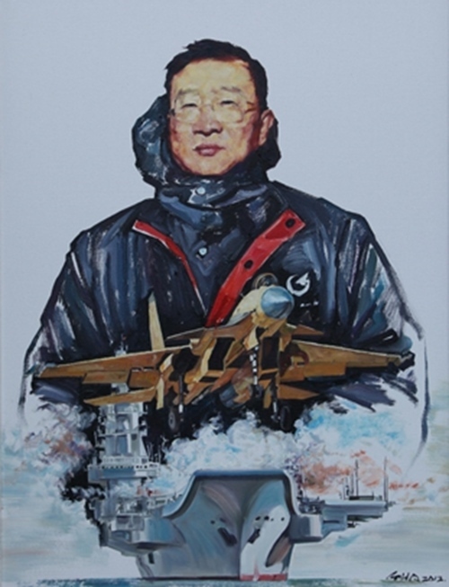 《羅陽(yáng)》油畫。校方供圖