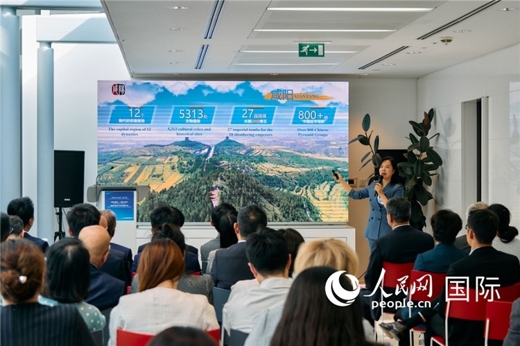 咸陽市招商局局長王苗致辭。