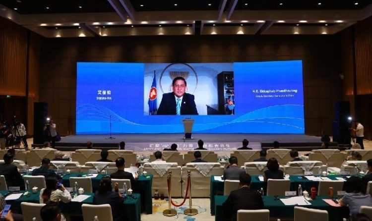  艾格帕視頻致辭。中國(guó)外文局供圖