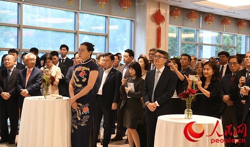 招待會(huì)現(xiàn)場(chǎng)。人民網(wǎng) 李帆攝