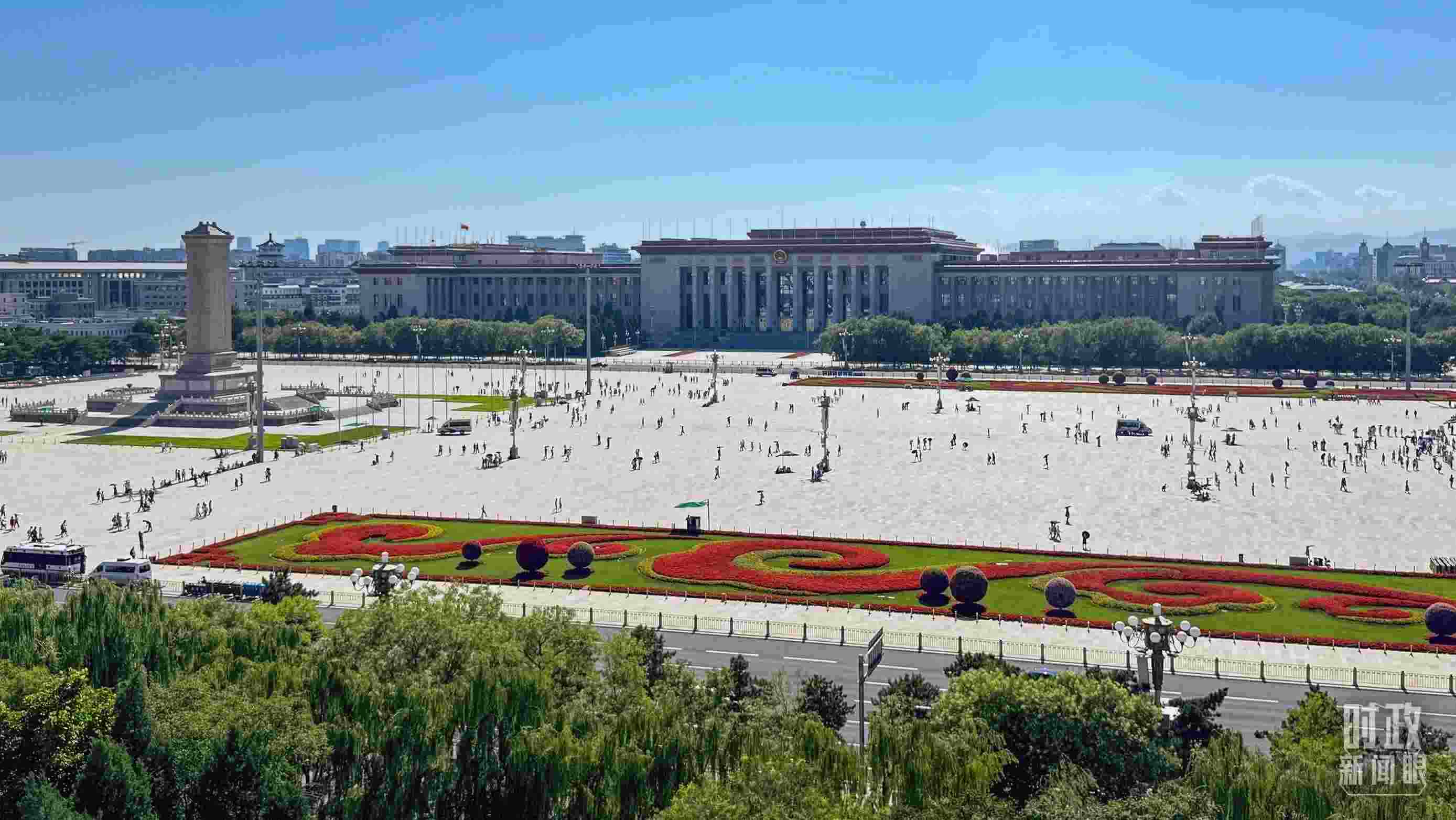 △北京天安門廣場。（總臺央視記者蔣碩拍攝）