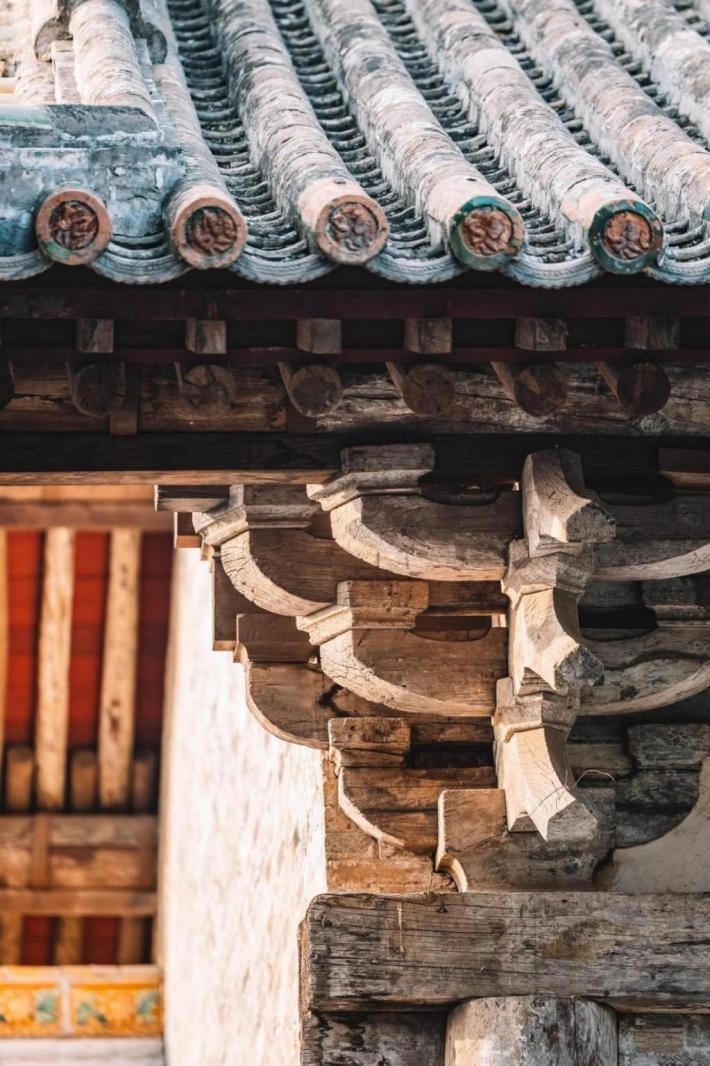 高平市古建資圣寺斗拱結(jié)構(gòu)。王劍攝